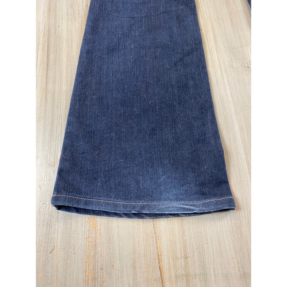 Paige Holly Petite Flare Jeans Dark Wash Blue Denim Size 26 Made in USA - Picture 10 of 16